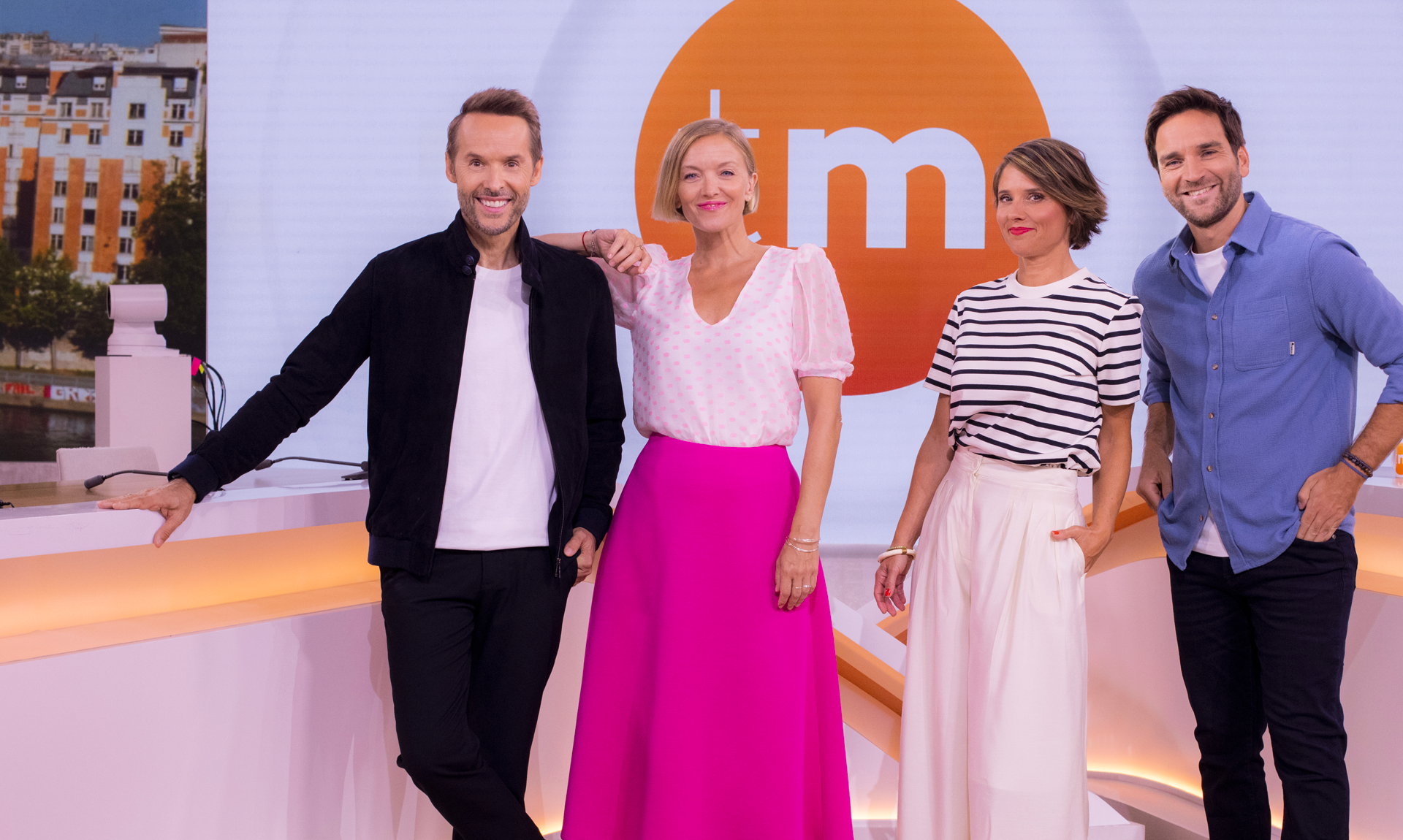 Damien Thévenot, Maya Lauqué, Mélanie Taravant, Samuel Ollivier sur le plateau de Télématin